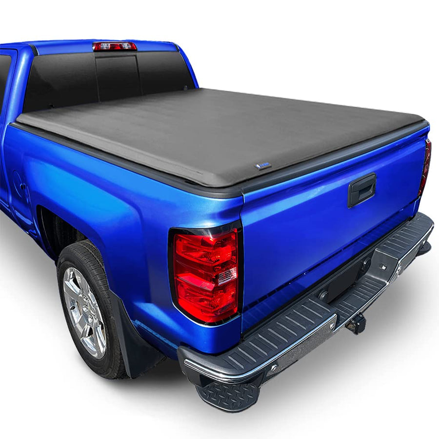 Tyger Auto T1 Soft Roll Up Tonneau Cover Truck Bed Compatible with 2004-2006 Chevy Silverado / GMC Sierra 1500 | 2007 Classic ONLY | Fleetside 5'8" Bed (69") | TG-BC1C9008, Black