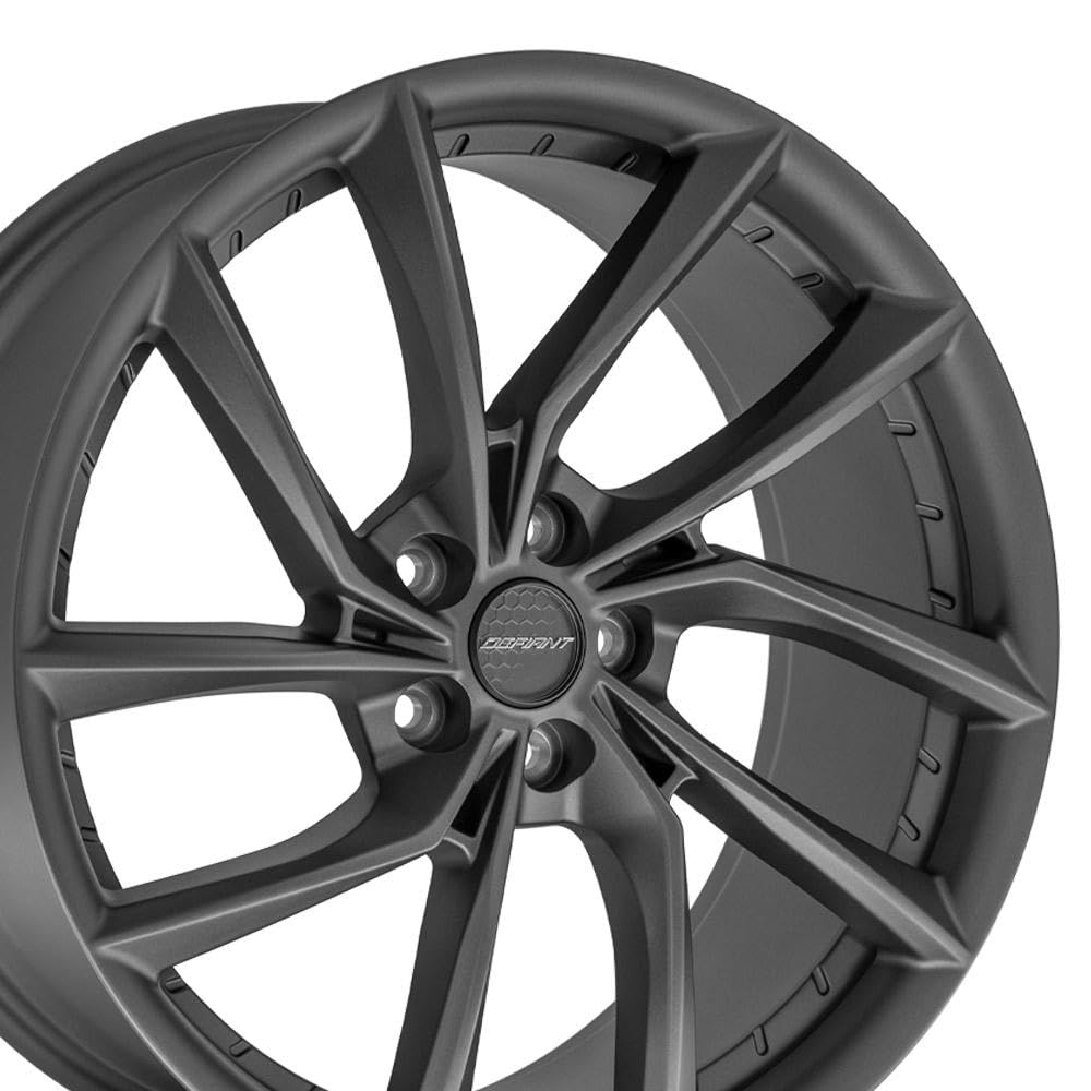 DF06 Wheels DEFIANT 20x9 5x4.5 +35et in Dark Satin Charcoal