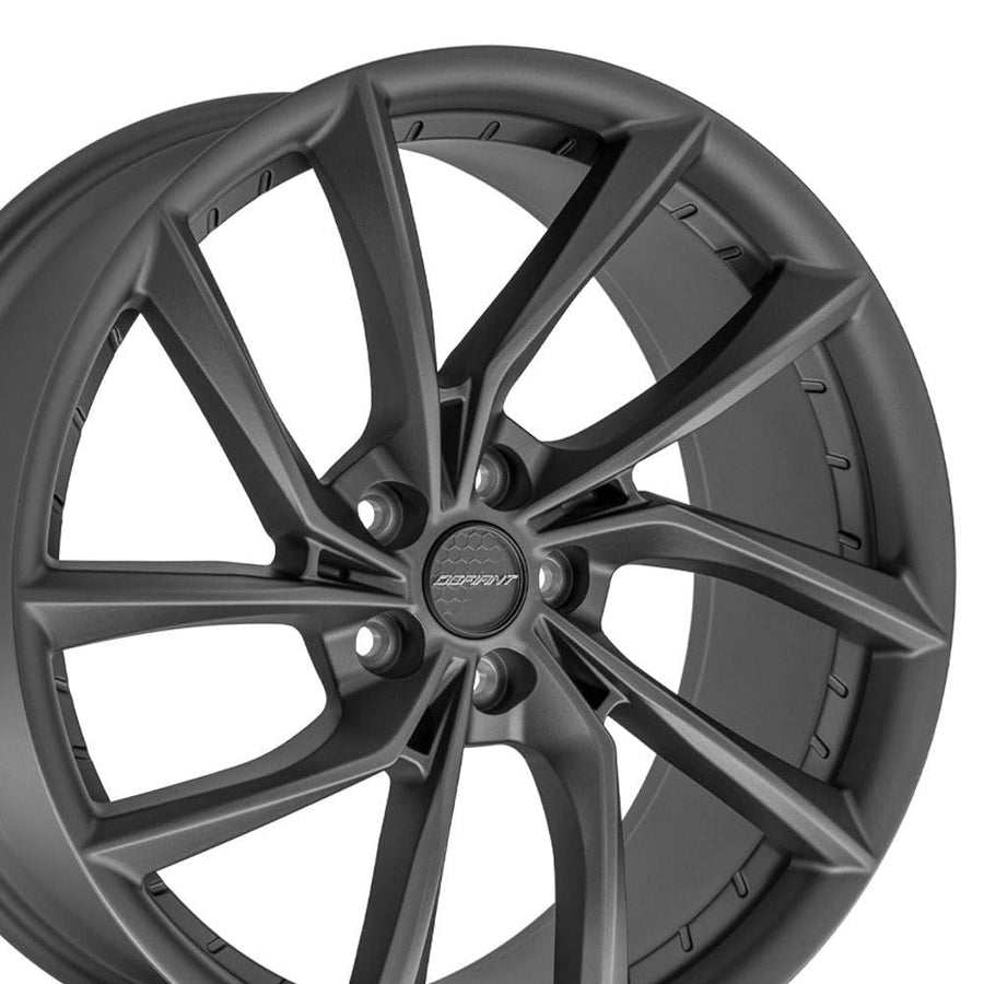 DF06 Wheels DEFIANT 20x9 5x4.5 +35et in Dark Satin Charcoal