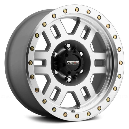 398 Manx Beadlock Vision 17x8.5 5x5.5" -15mm Machined Wheel Rim 17" Inch