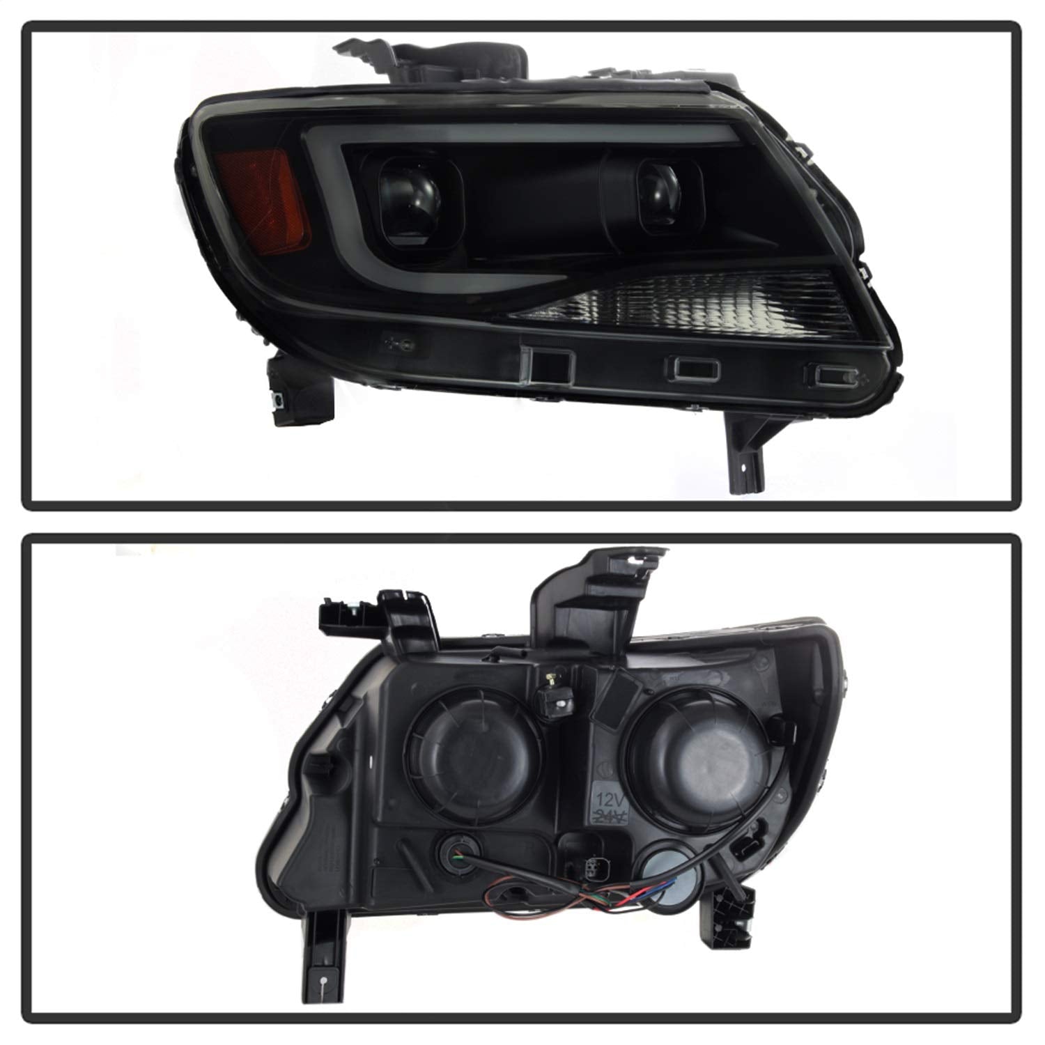 Projector Headlight Xtune PRO-JH-CCO04-LBDRL-BSM, 1 Pack