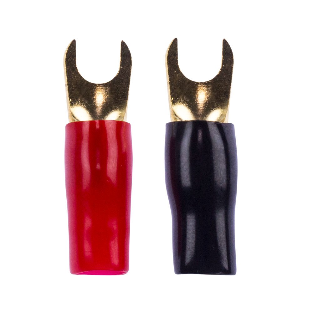 8 AWG Gold Spade Barrier Terminals Raptor R810ST MID SERIES