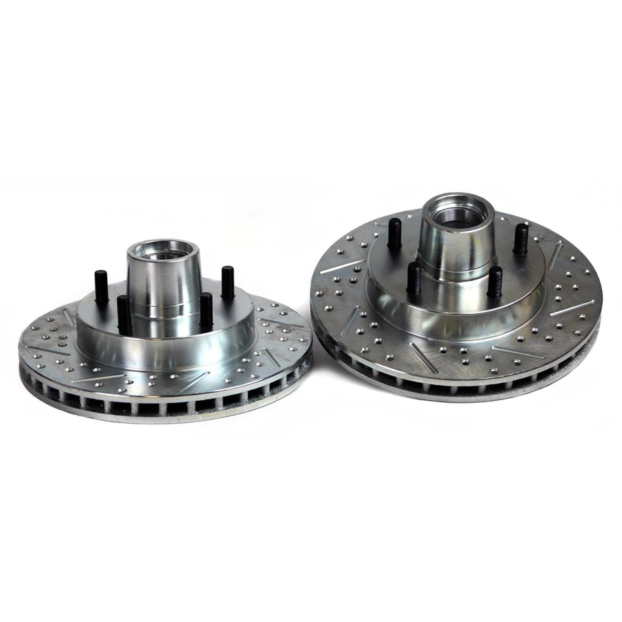 Sport Decela Drilled And Slotted 1-Piece Front Brake Rotors And Hub Assembly Baer 05404-020
