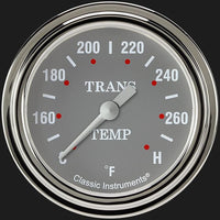 Silver Gray Classic Instruments SG327SLF 2 5/8" Transmission Temperature Gauge