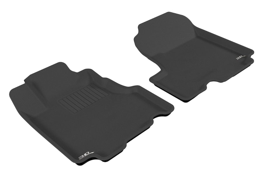 Kagu 3D MAXpider Custom Fit Floor Mat (Black) for 2007-2011 Honda CR-V - 1ST Row