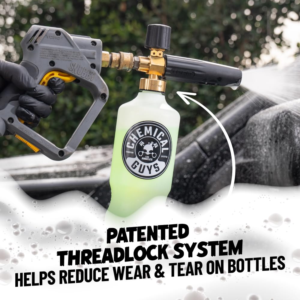 Chemical Guys TORQ Professional Foam Cannon EQP_310 Max Foam 8, (Great for Cars, Trucks, SUVs, Motorcycles, RVs & More) 32 oz Bottle
