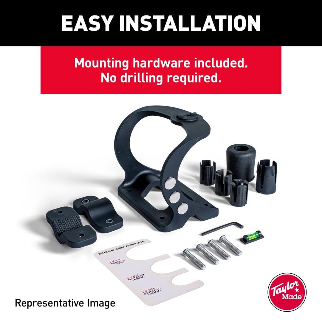 Taylor Made Flagpole Mount KW-Series for Boats, Universal Clamp-On Mount, Fits 3/4", 1", 1-1/4" Flagpoles, No Drilling Required, Mounting Hardware Included