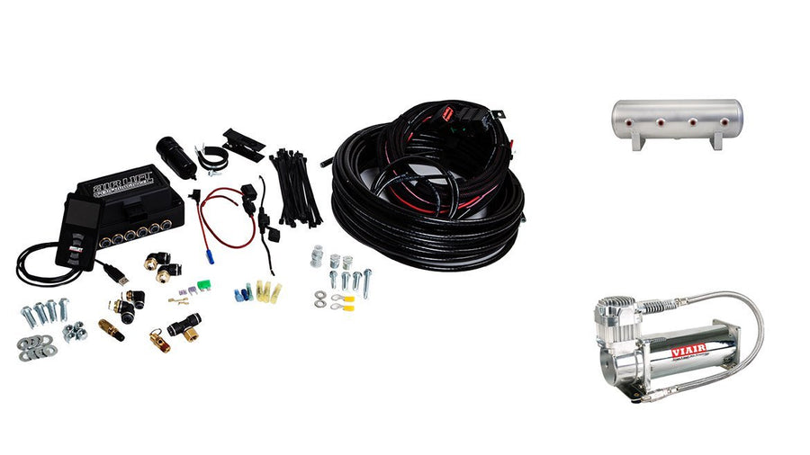 3P Air Lift System (1/4" Air Line, 2.5 Gallon Lightweight Aluminum Tank, VIAIR 444C Compressor)