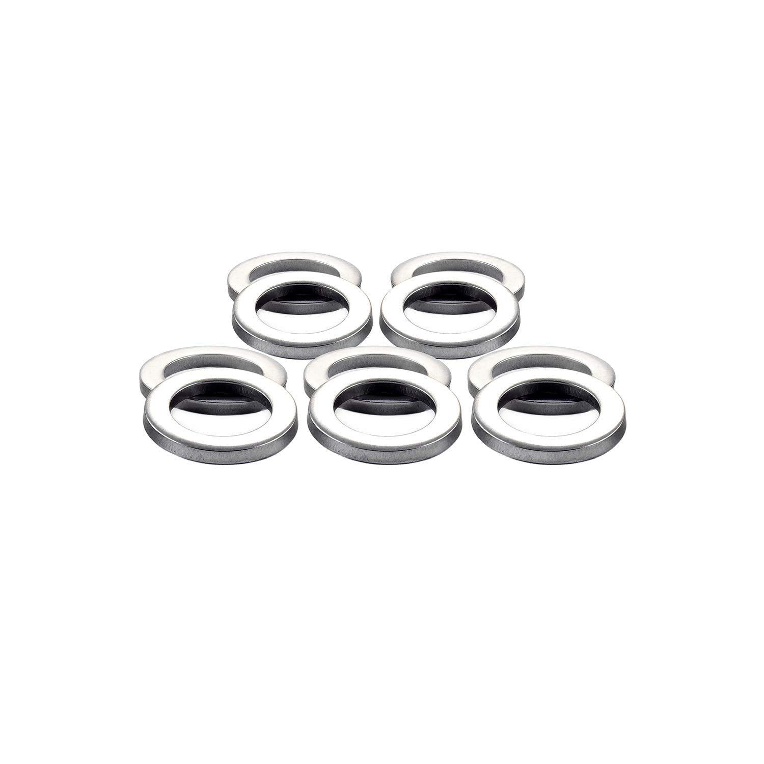 Stainless Steel MCGARD 78711 Standard Mag Washers - Set of 10, Silver