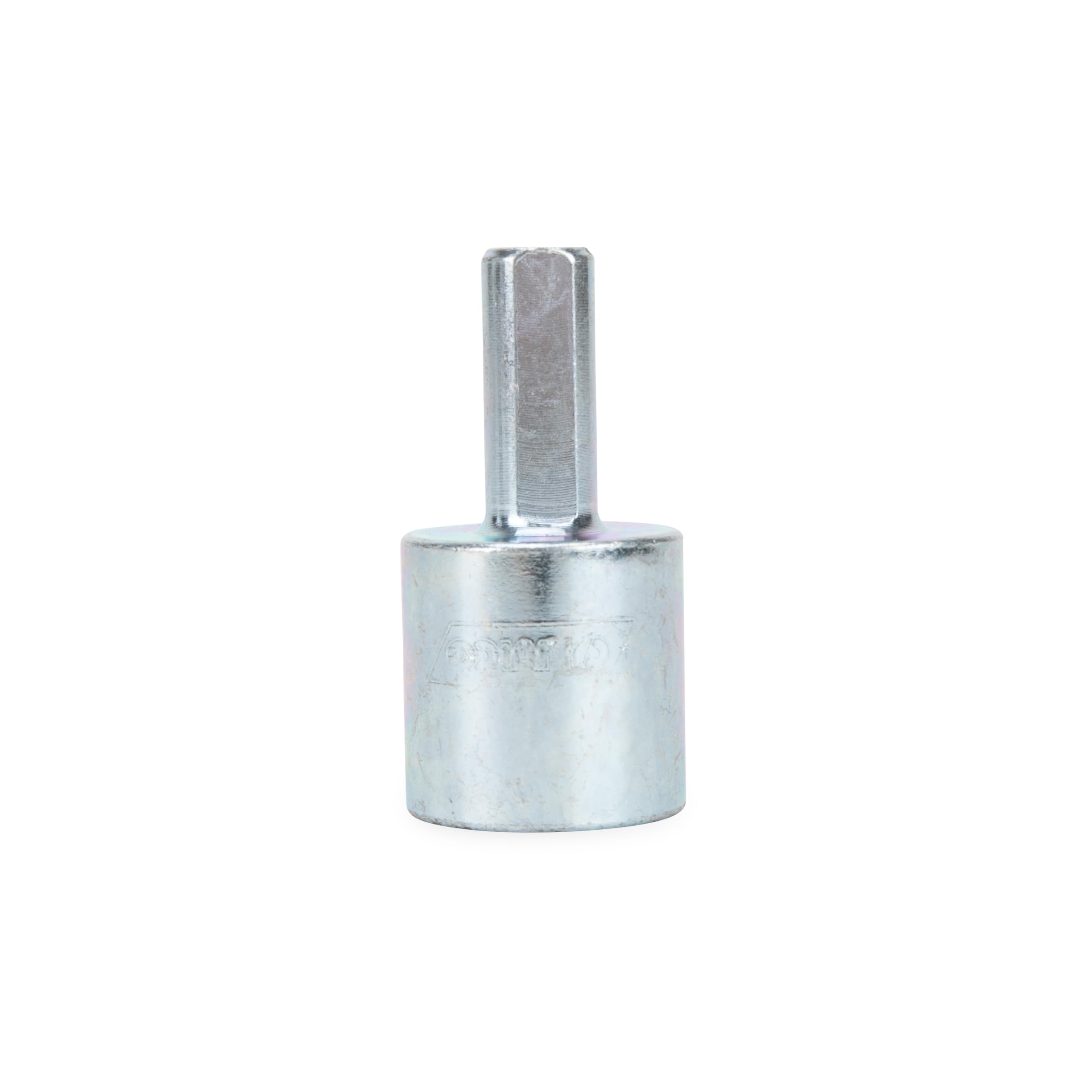 Camco RV Scissor Jack Socket Drill Adapter Leveling - Fits 3/8" and 1/2" Power Drills - Works with All 3/4" Hex Drive Jacks - RV Stabilization Made Easy (57363)