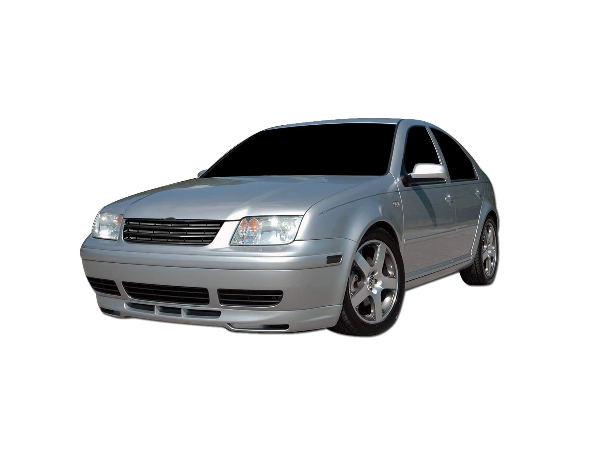 Horizontal Armordillo Front Hood Bumper Grille 7150515 - Gloss Black Fits 1999-2004 Volkswagen Jetta