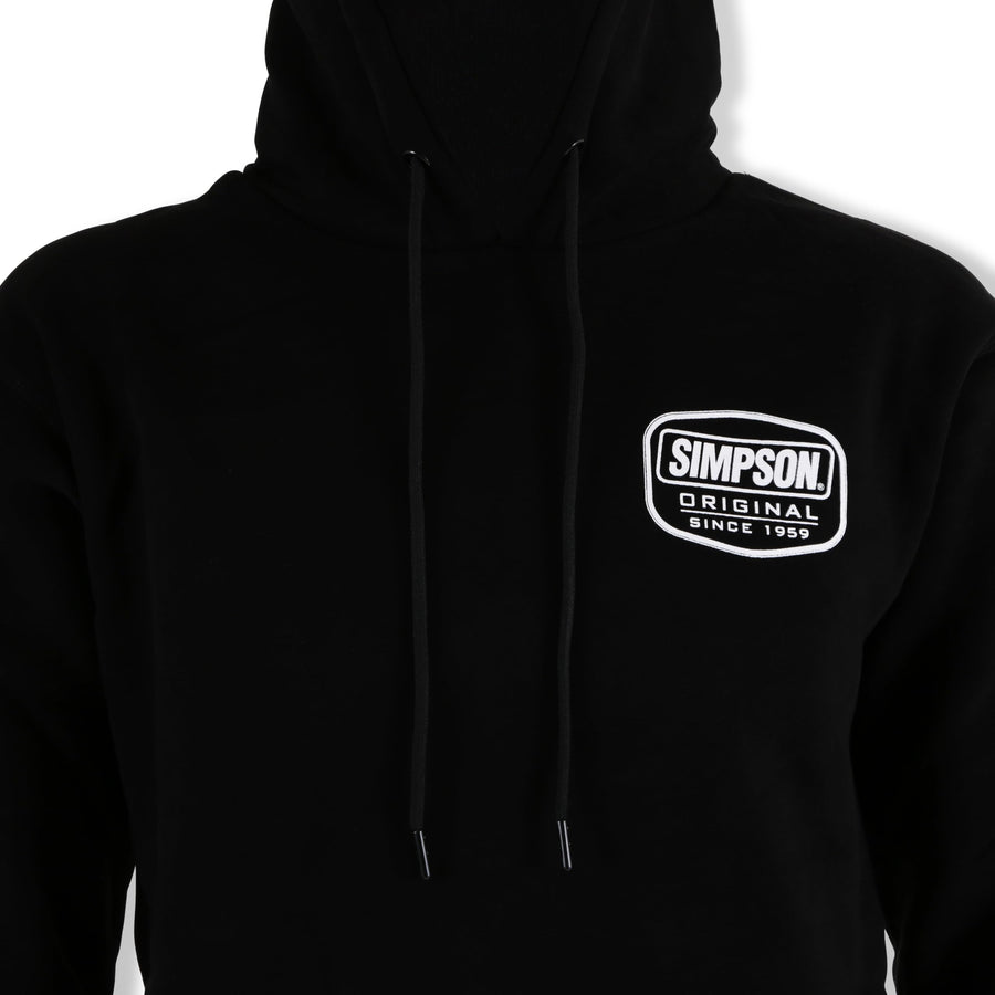 Original Logo Simpson Racing Hoodie - Adult XL - Black - Each