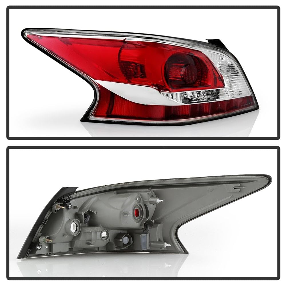 Nissan Altima 14-15 Spyder (OE) Driver Side Tail Lights (Grey Rear Housing) - Signal-3157A(Not Included) ; Reverse-921(Not Included) ; Brake-W21(Not Included) - OEM Left