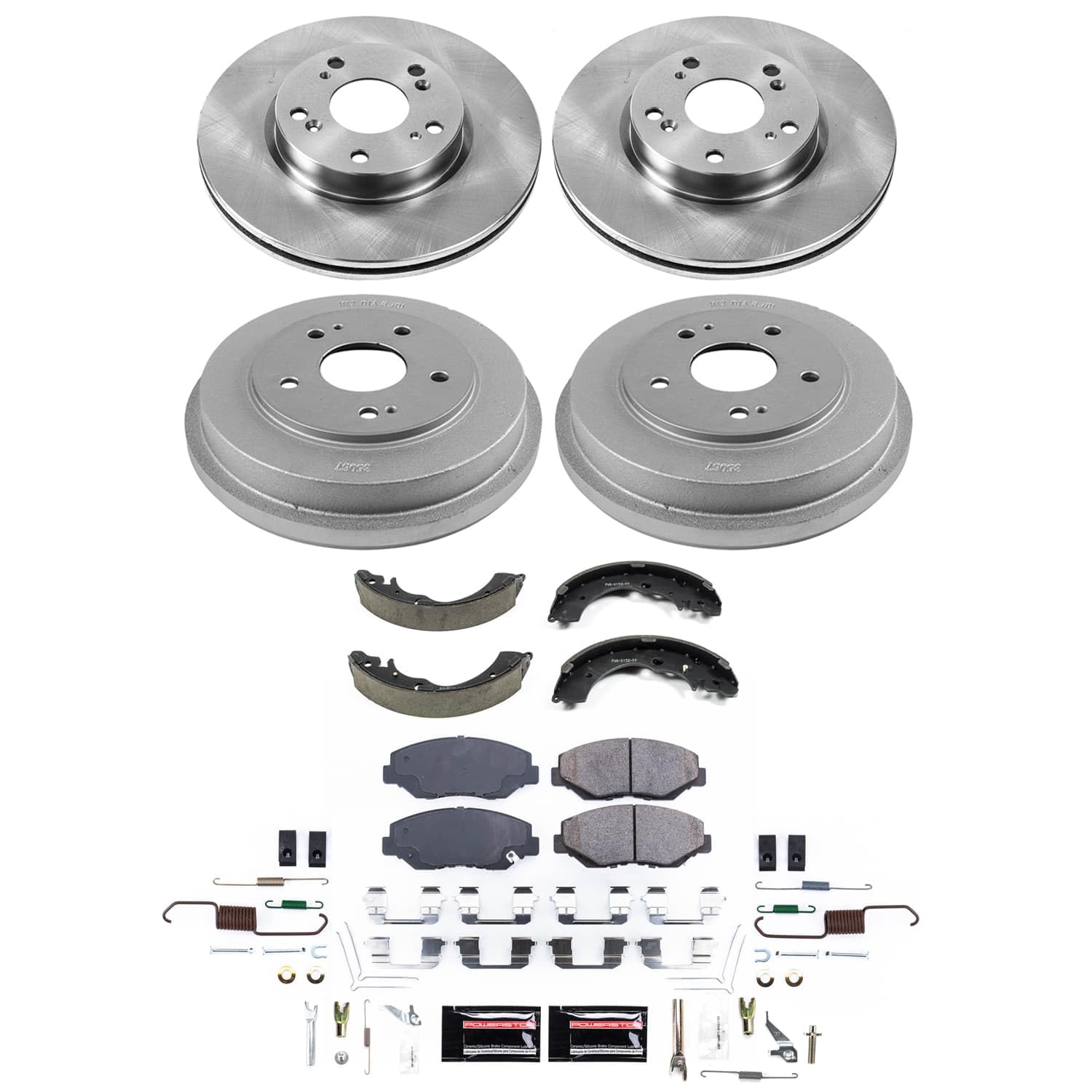 Power Stop Front Track Day TDBK6058 High-Performance Brake Pads and Rotors Kit For BMW 335i xDrive 2011-2012, BMW X1 2013-2015 [Application Specific]