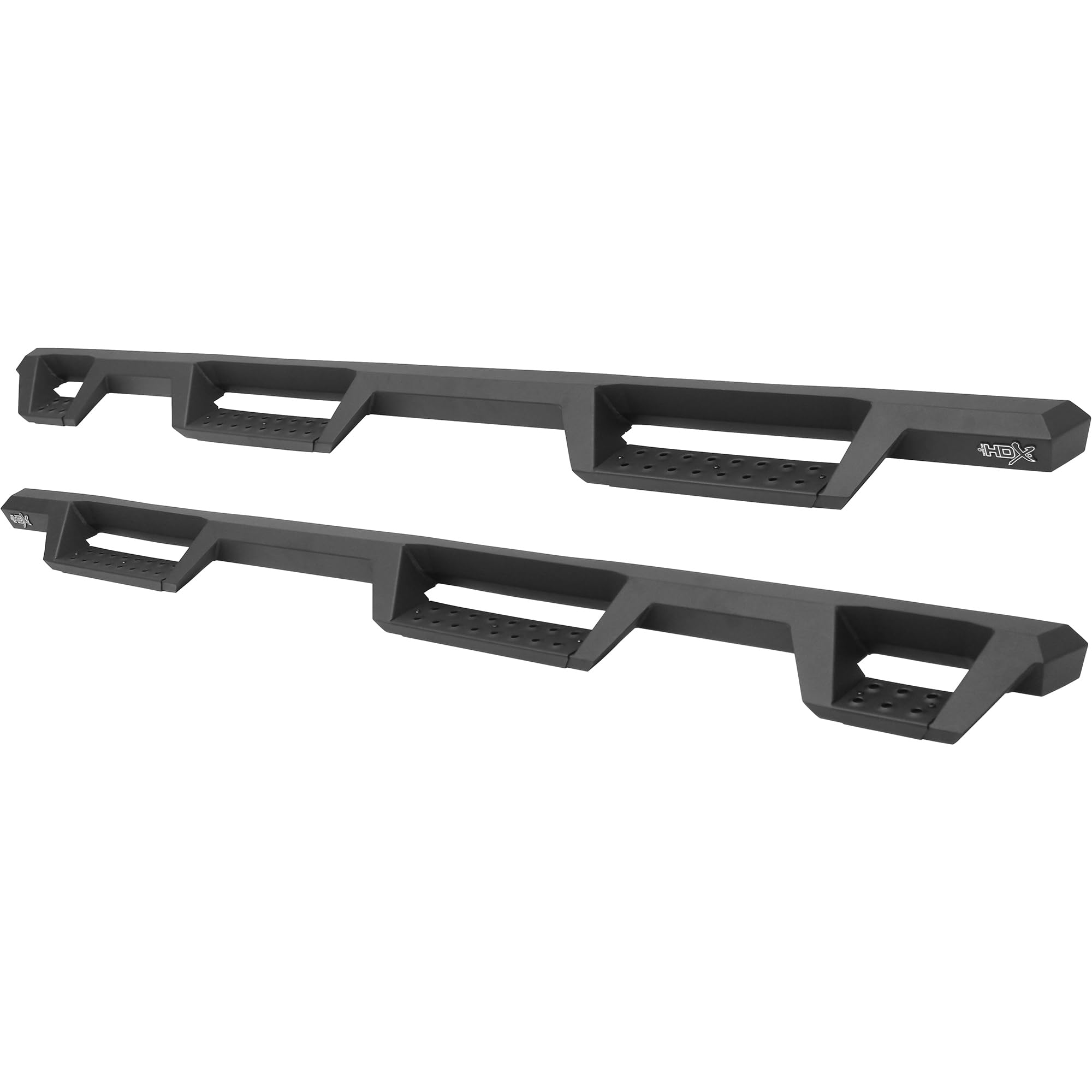 HDX Westin 56-534565 Drop Wheel to Wheel Nerf Bars fits 2007-2018 Silverado Sierra 1500 Crew Cab 5'5" Bed (Exc Classic) Textured Black Pair