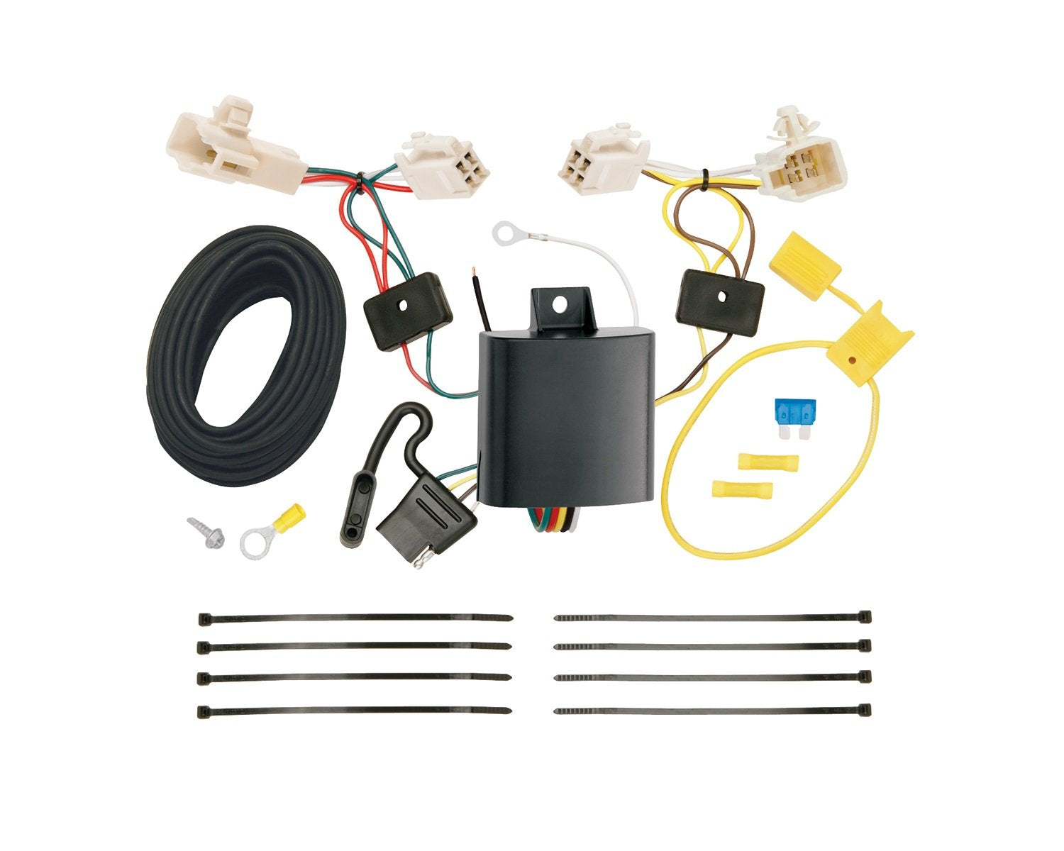 T-One® Tekonsha T-Connector Harness, 4-Way Flat, Compatible with Select Subaru Legacy