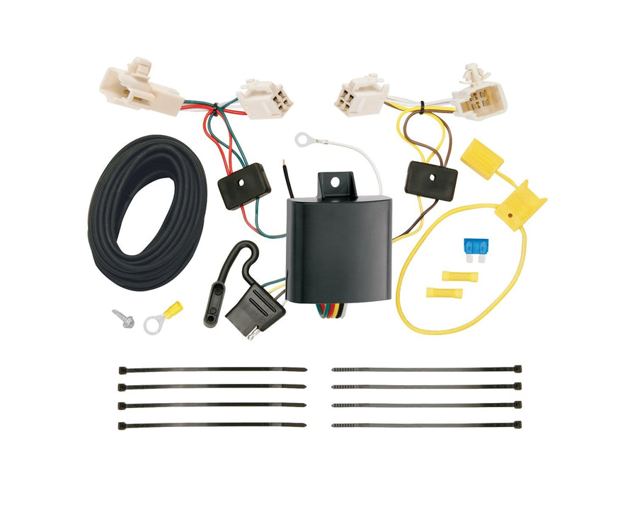 T-One® Tekonsha T-Connector Harness, 4-Way Flat, Compatible with Select Subaru Legacy