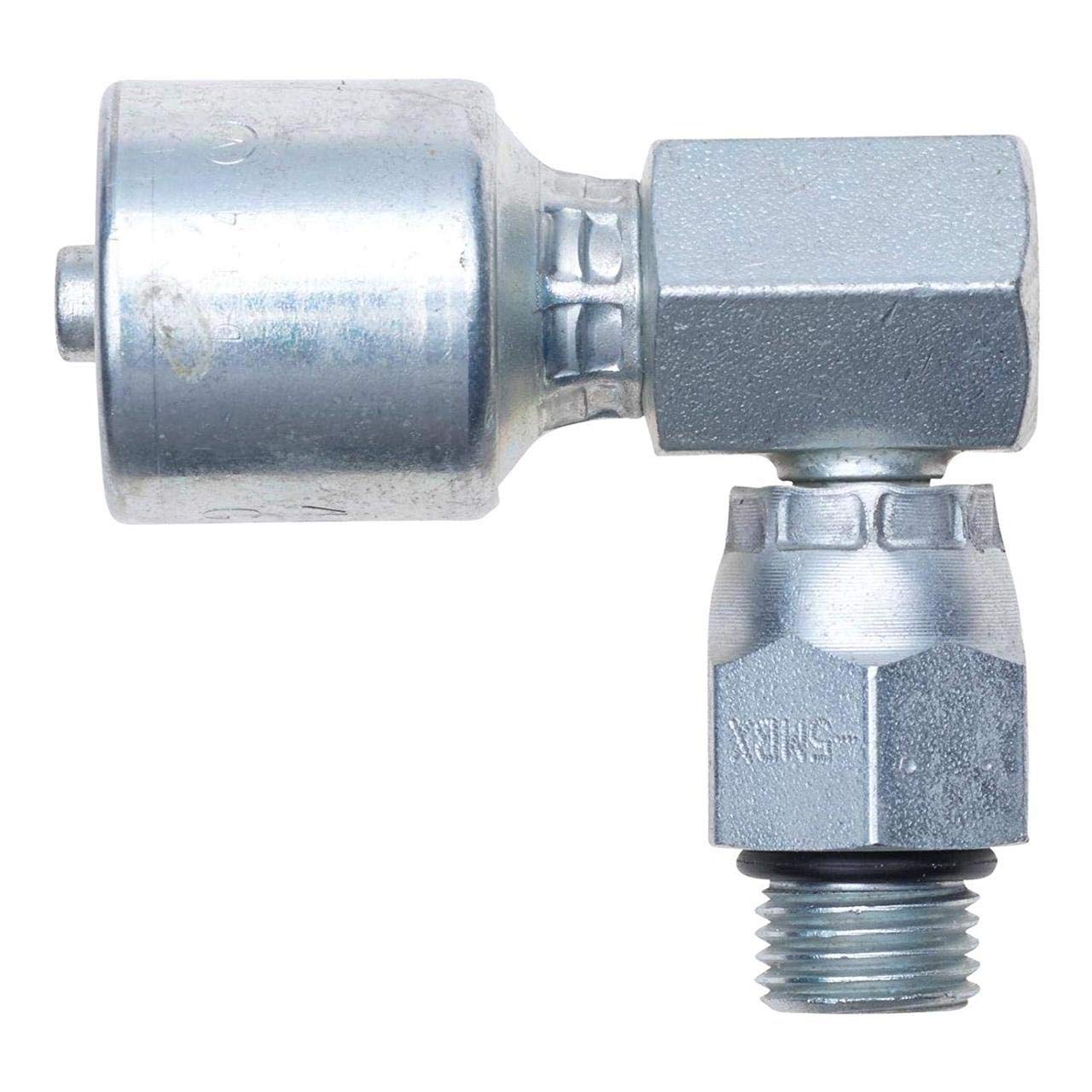 Gates Male G25123-0406 O-Ring Boss Swivel - 90 Block (MegaCrimp)