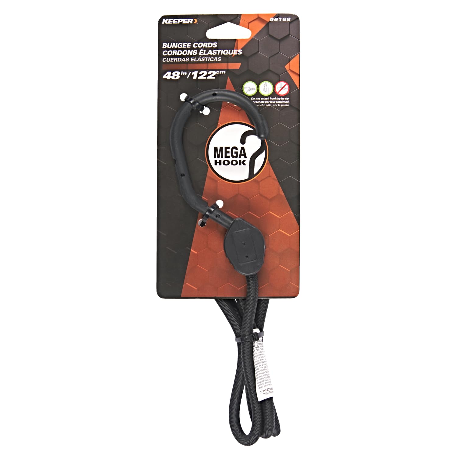 48” Mega Hook Keeper - Bungee Cord - UV and Weather-Resistant