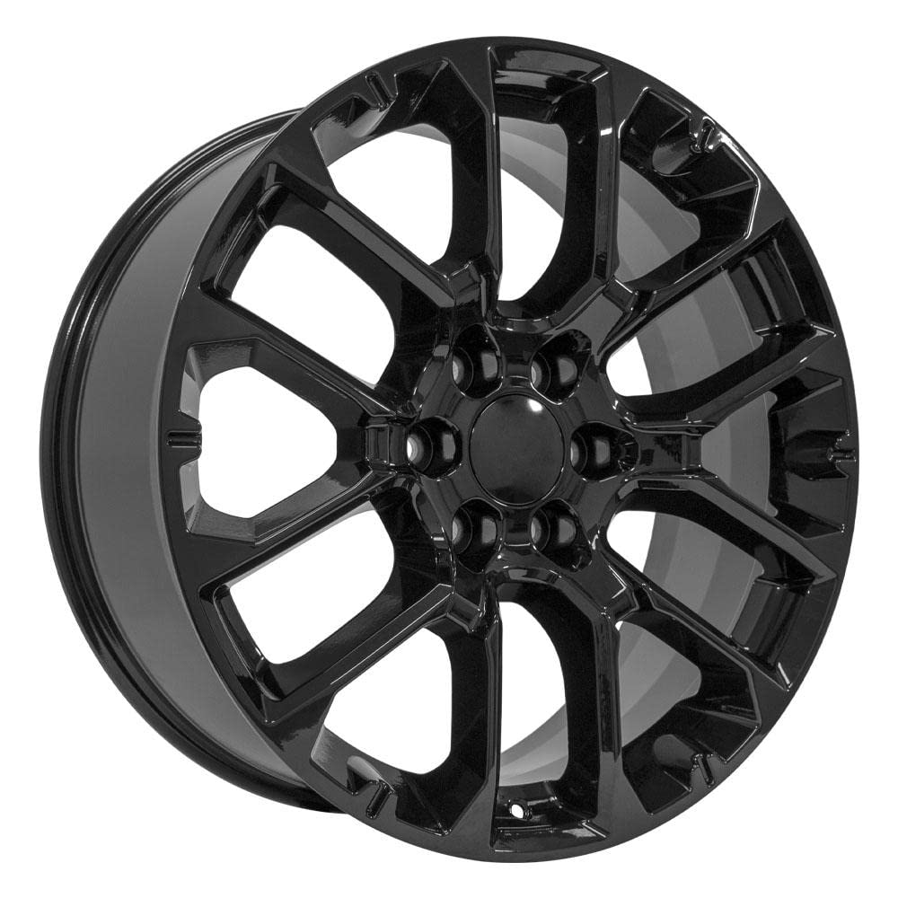 22 Inch OE Wheels CV67 Rim Fits Suburban 1500 High Country Style 6x139.7 22x9 Gloss Black - Hollander 14079 (1)