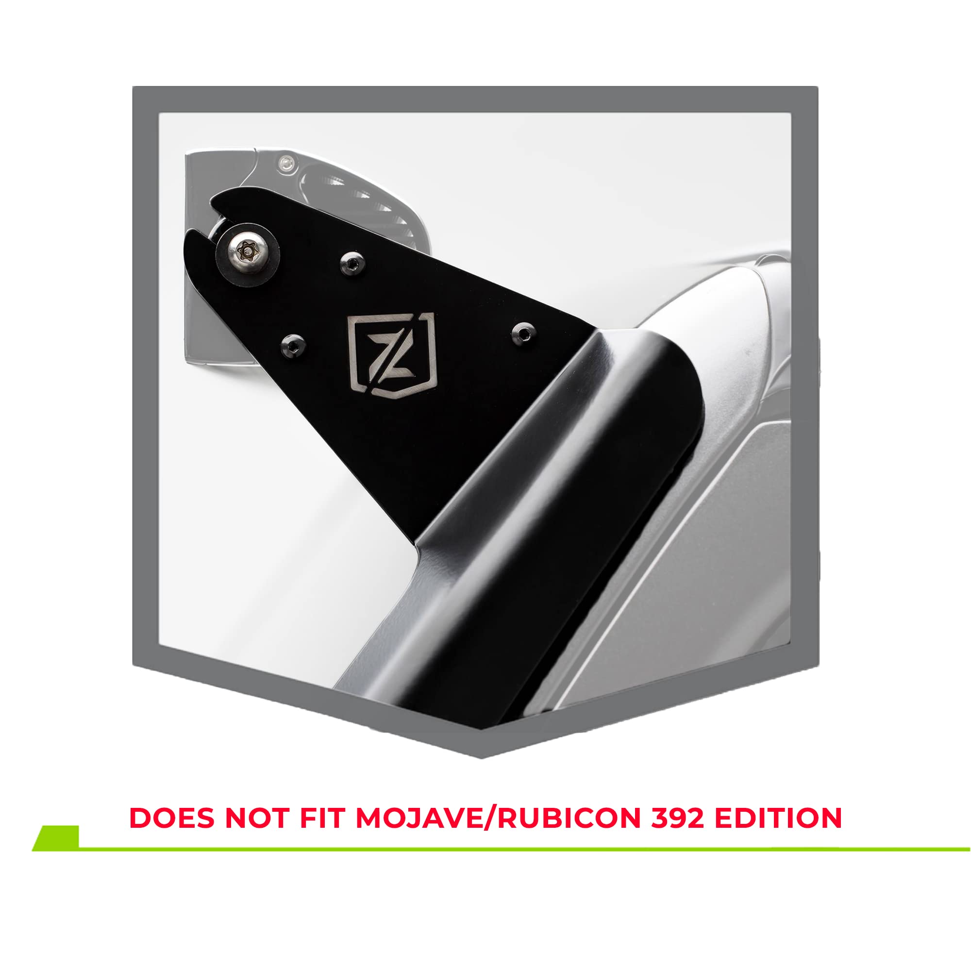 ZROADZ T-REX Z374831-BK2 Front Roof LED Bracket 2019-2022 Jeep Gladiator Black