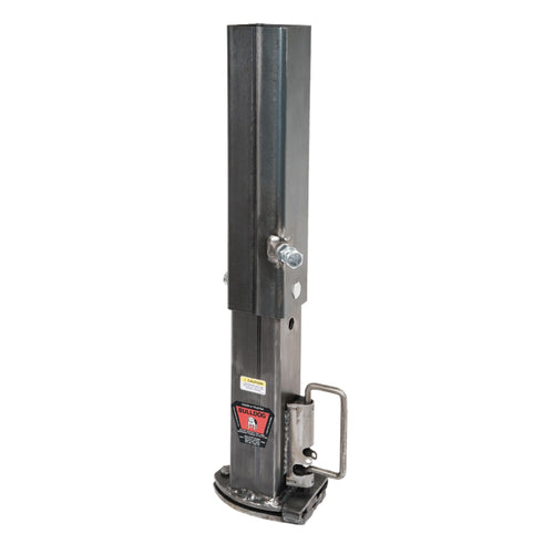 Gooseneck Coupler Bulldog 0289600300, 2-5/16 Inch Diameter, Outer & Inner Tube, 32-40 Inch Adjustable Height, Cast Locking Plates, Load Bearing Pin, 25,000 lbs. Capacity, Square, Raw
