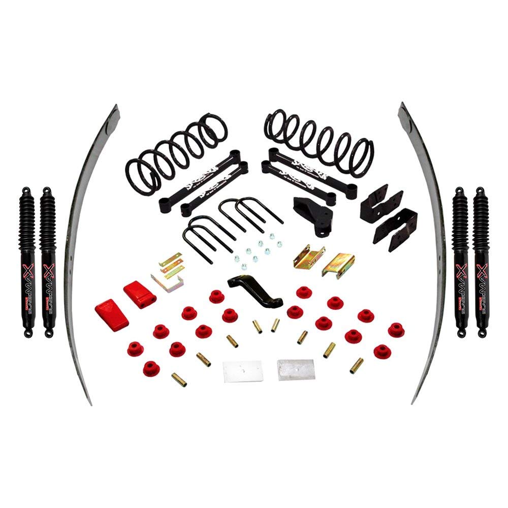 Skyjacker Suspension D4519K-B Lift Kit w/Shock Black MAX Shocks 5 in. Lift Suspension Lift Kit w/Shock