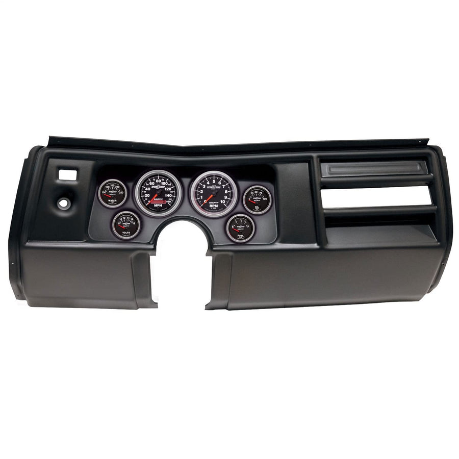 AutoMeter Dash Kit Direct Fit, (3 3/8" X2, 2 1/16" X4), Chevy Chevelle No Vent 69, Sport-Comp Ii (2908-12)
