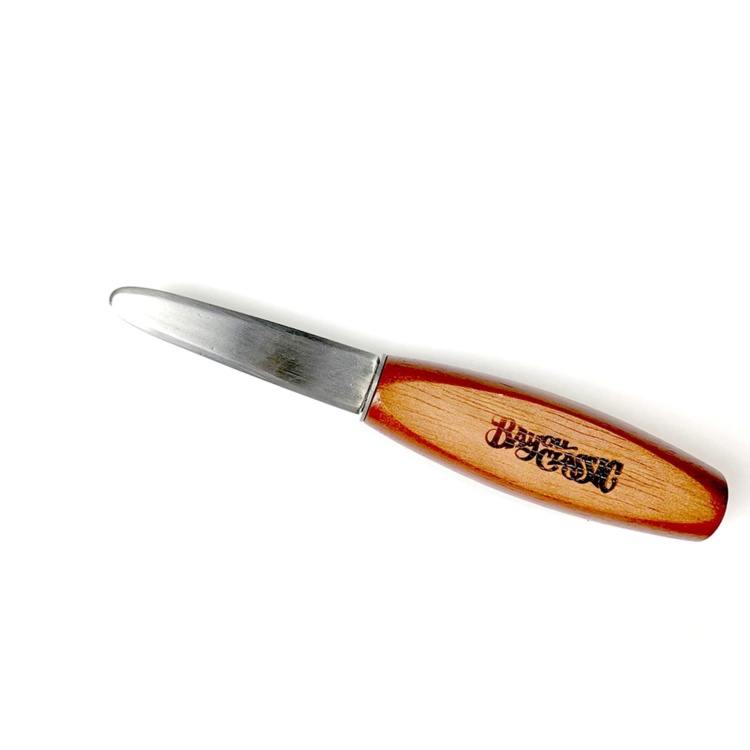 Bayou Classic Oyster Shucker Knife 300-205 Features Stainless Beveled Blade and Hardwood Handle Perfect For Opening Oyster Shells and Cutting Loose the Meat