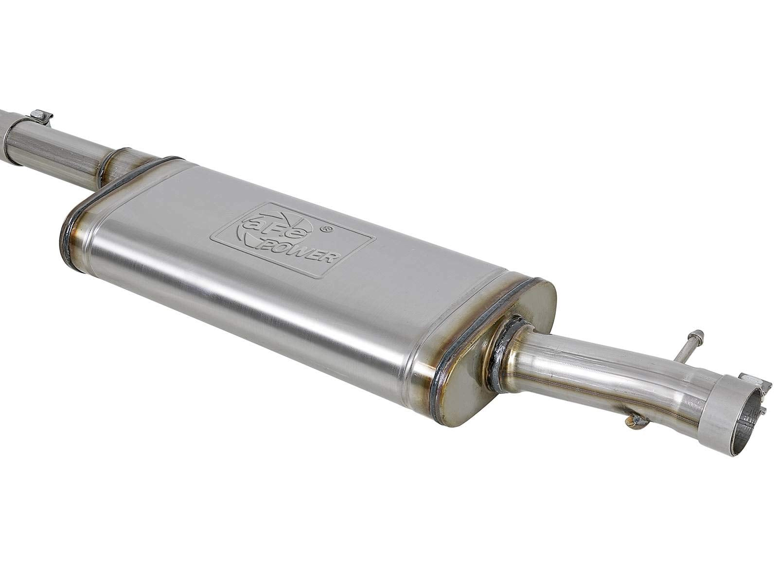 Rebel Series aFe Power 49-48054-B Stainless Steel Cat-Back Exhaust System (Black Tips)