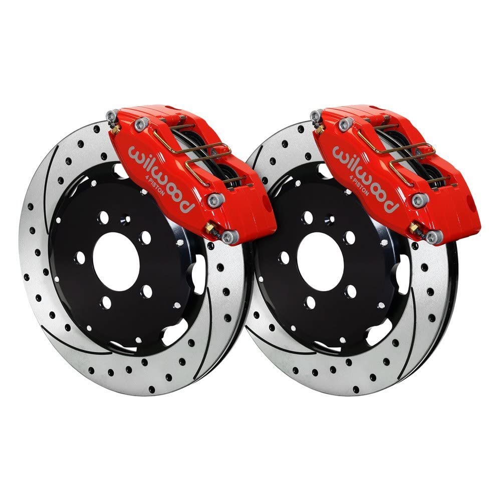 12.19" DPR-DS Front Kit, Drilled, Red