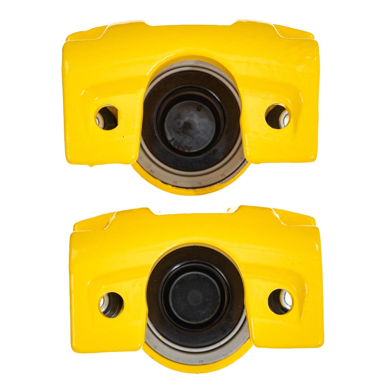 Power Stop S4858YLW Rear Pair of High-Temp Yellow Powder Coated Calipers For Ford F-150 2004-2011, Lincoln Mark LT 2006-2008 [Model Specific]