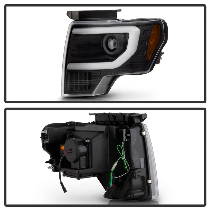 Projector Headlight Spyder - Apex (PRO-YD-FF15013AP-SEQ-BK)
