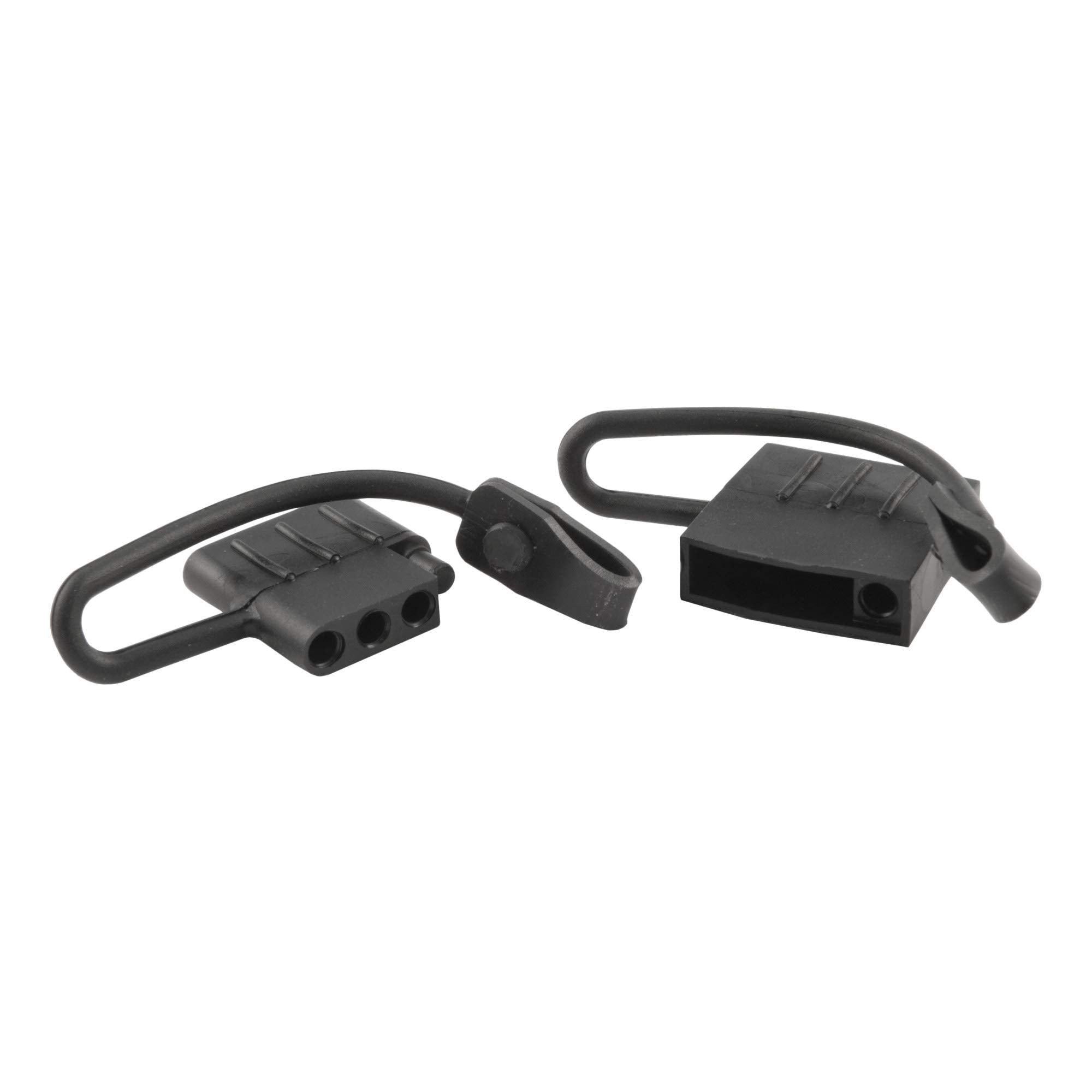 CURT 58761 4-Pin Flat Vehicle and Trailer-Side Wiring Harness Dust Covers, 2-Pack
