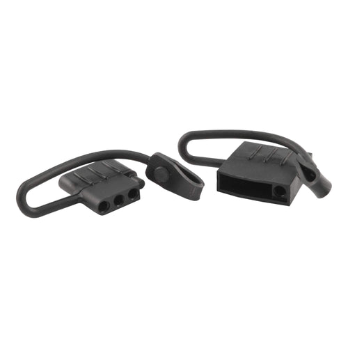 CURT 58761 4-Pin Flat Vehicle and Trailer-Side Wiring Harness Dust Covers, 2-Pack