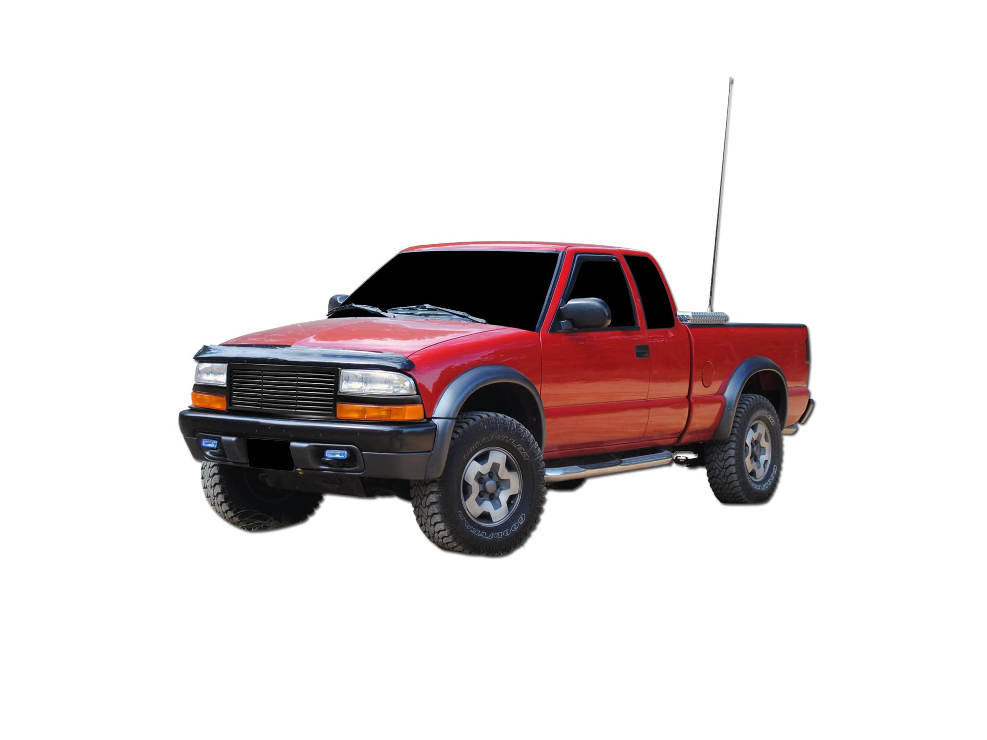 7165601 Armordillo USA Horizontal Front Hood Grille - Matte Black Fits 1998-2004 Chevy S10 S-10 Blazer