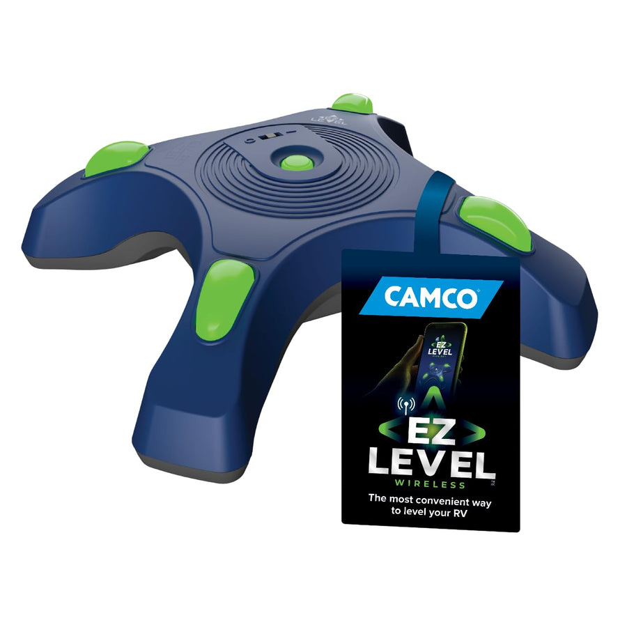 Camco EZ Level Camper/RV - Features Illuminated Indicator Lights & Automatic Shut-Off Function when Not In-Use - Simultaneously Monitor RV Level on Both Axis - Smartphone Compatible (25507)