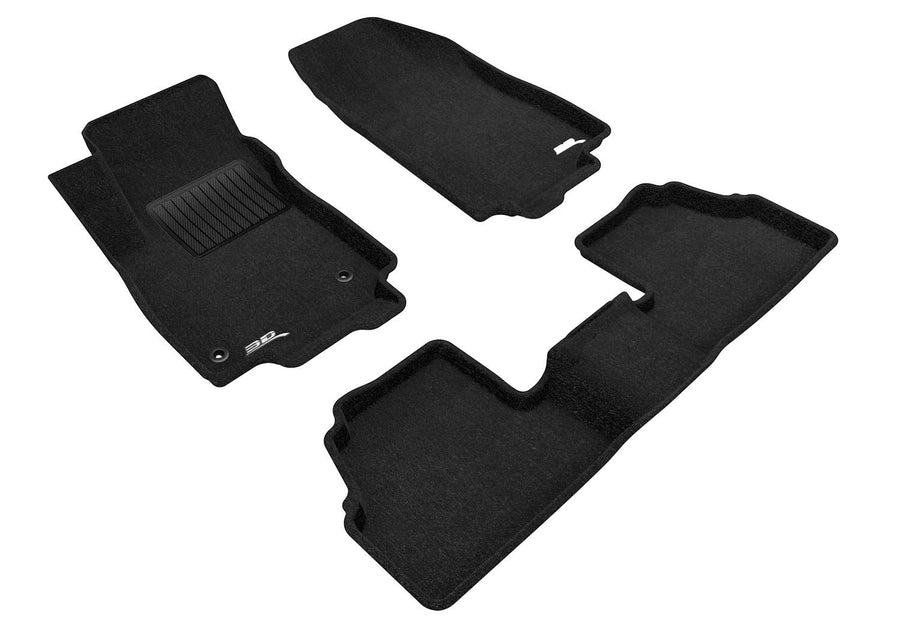 3D MAXpider Custom Fit All-Weather Floor Mats for 2013-2021 Buick Encore Elegant Series (1ST & 2ND Row)
