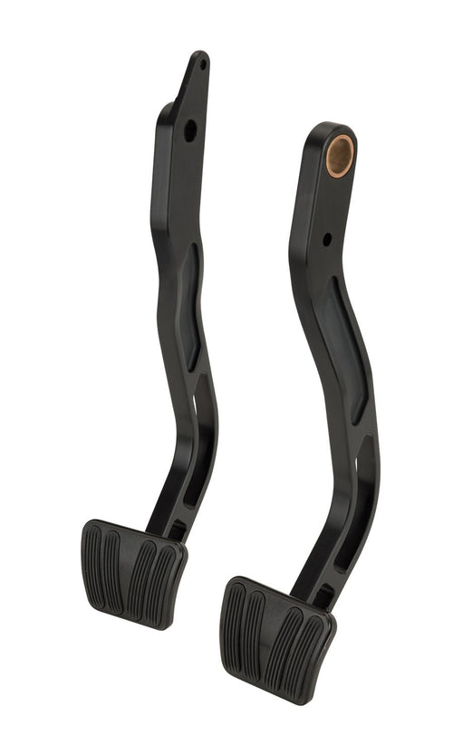 Midnight Series Lokar XBCA-9510 Black Finish Billet Brake and Clutch Arm with Standard Pad