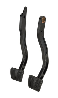 Midnight Series Lokar XBCA-9513 Black Finish Billet Brake Pedal Arm with Standard Pad