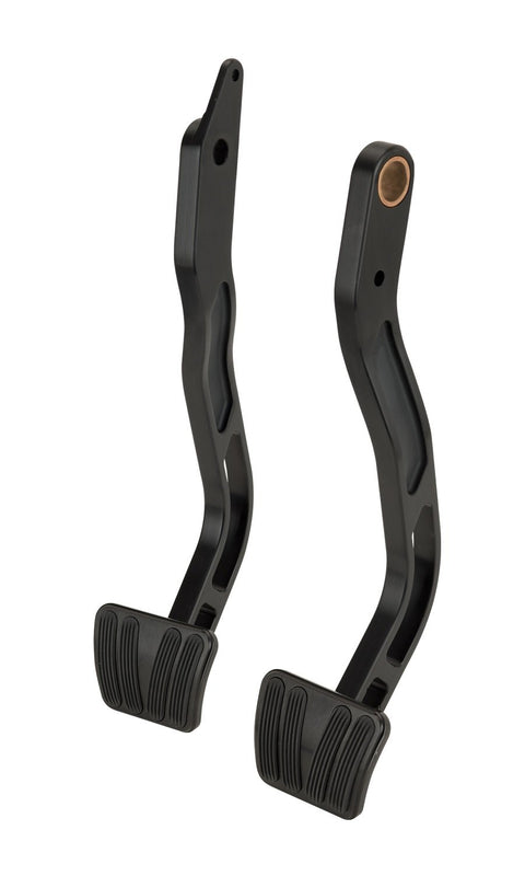 Midnight Series Lokar XBCA-9513 Black Finish Billet Brake Pedal Arm with Standard Pad
