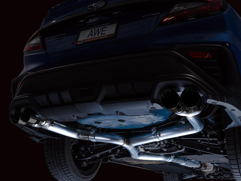 WRX Exhaust AWE Tuning - Stainless Steel, Black