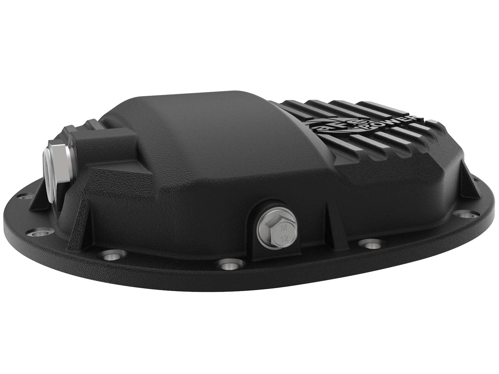 aFe POWER Rear Differential Cover Pro Series Black w/Machined Fins - #46-71120B - GM Silverado/Sierra 1500 14-23 (AAM 9.5/9.76)