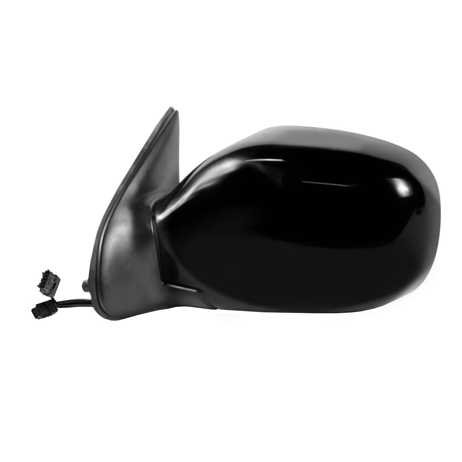 Mirror Driver Side for Nissan Pathfinder, Black w/PTM Cover, Foldaway, Heated Power