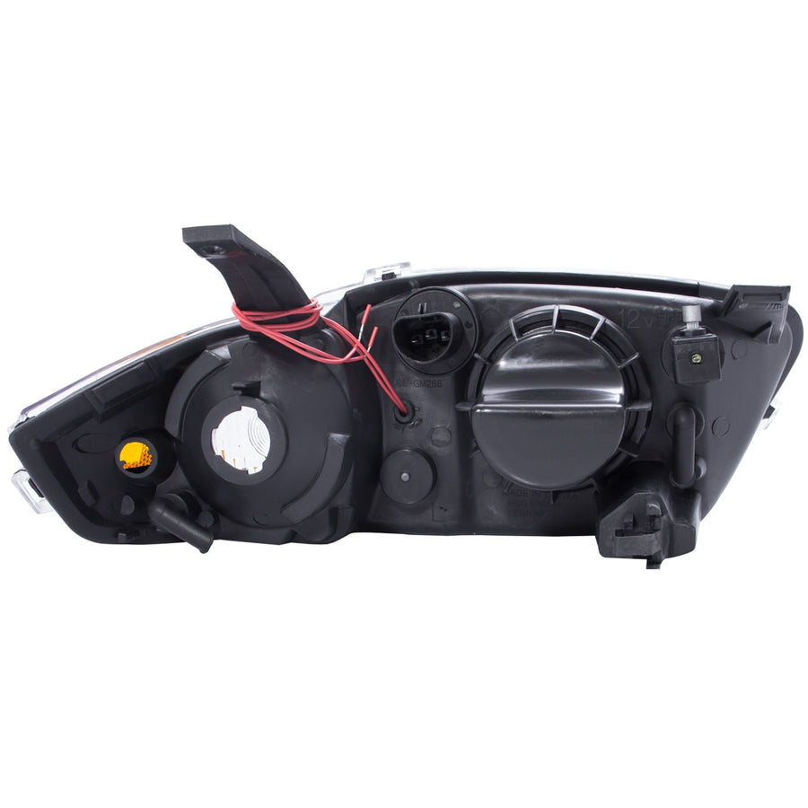 Chrome Halo Anzo USA Projector Headlight with Clear Lens and Amber Reflector for Chevrolet Cavalier 121438