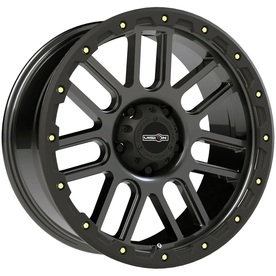 Gray VISION OFF-ROAD NEMESIS Wheel with Gunmetal (0 x 9. inches /5 x 139 mm, -12 mm Offset)