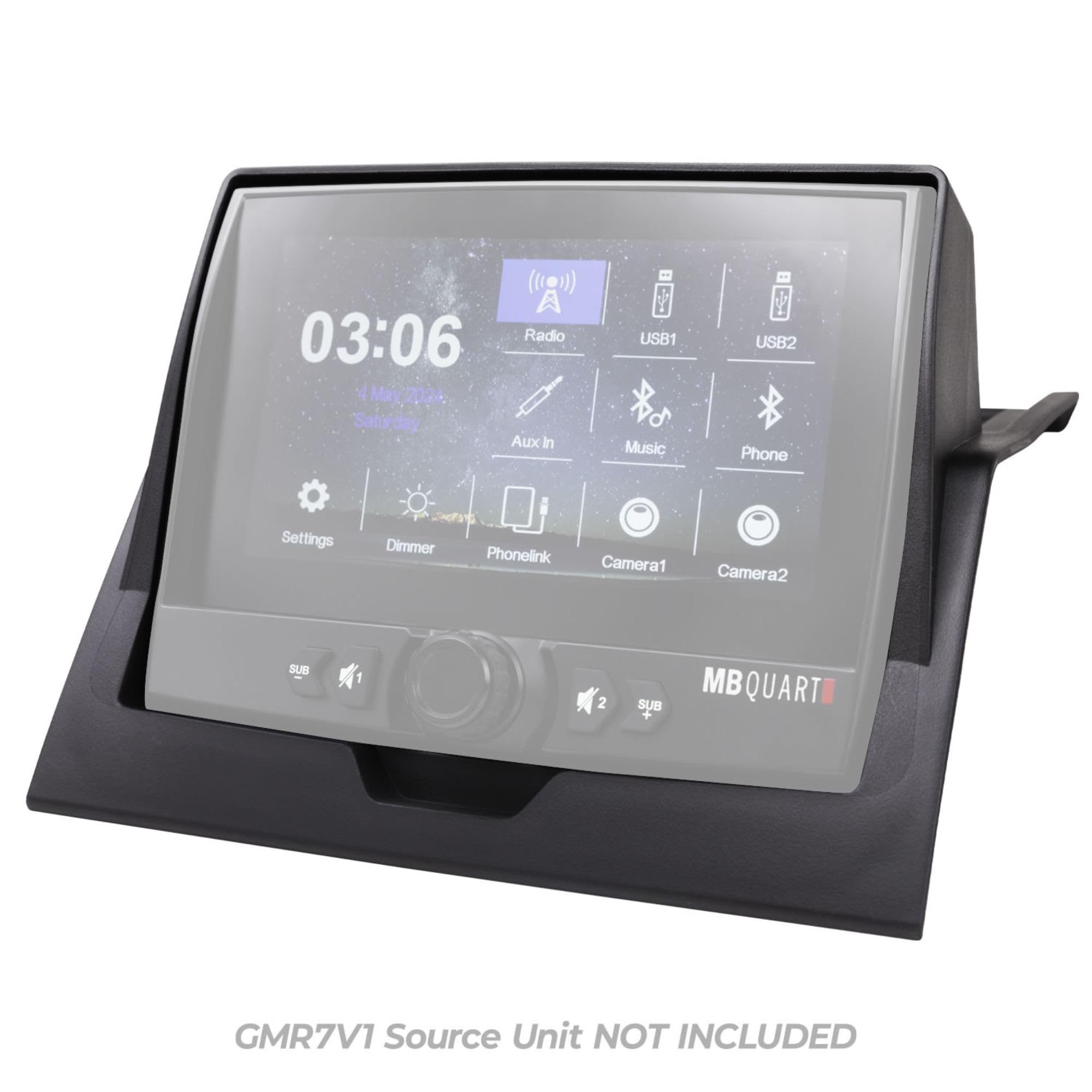 Polaris Ranger 1000/XP MB Quart Dash Kit GMR7V1 - Easy Installation, High-Impact Panel, Wiring Harness, and Included 10 Inch Radio Antenna