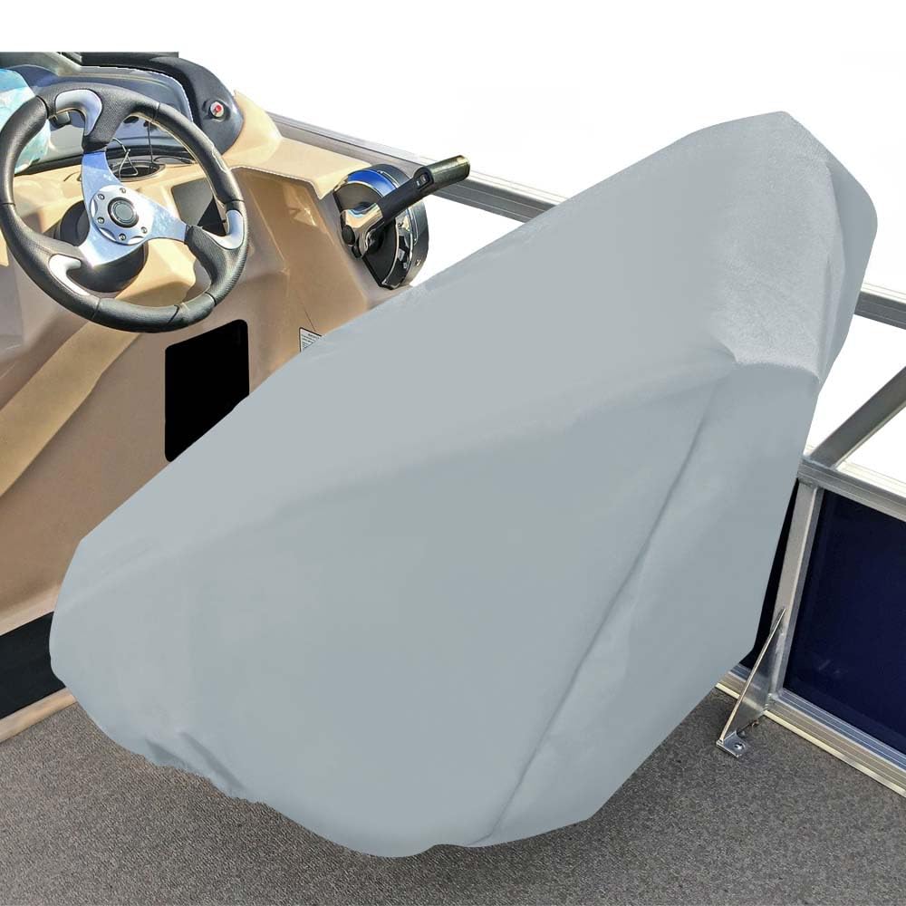 Carver Captain's Chair Cover Poly-Flex II - Fits up to 32″H x 26″W x 25″D - Grey