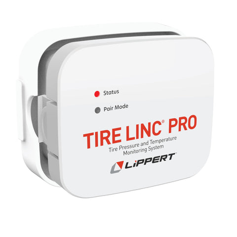 Lippert PRO Tire LINC RV Tire Pressure/Temperature Monitoring System (TPMS) 4-Tire Bundle with External Stem Sensors, Repeater, and Dock #2024115889