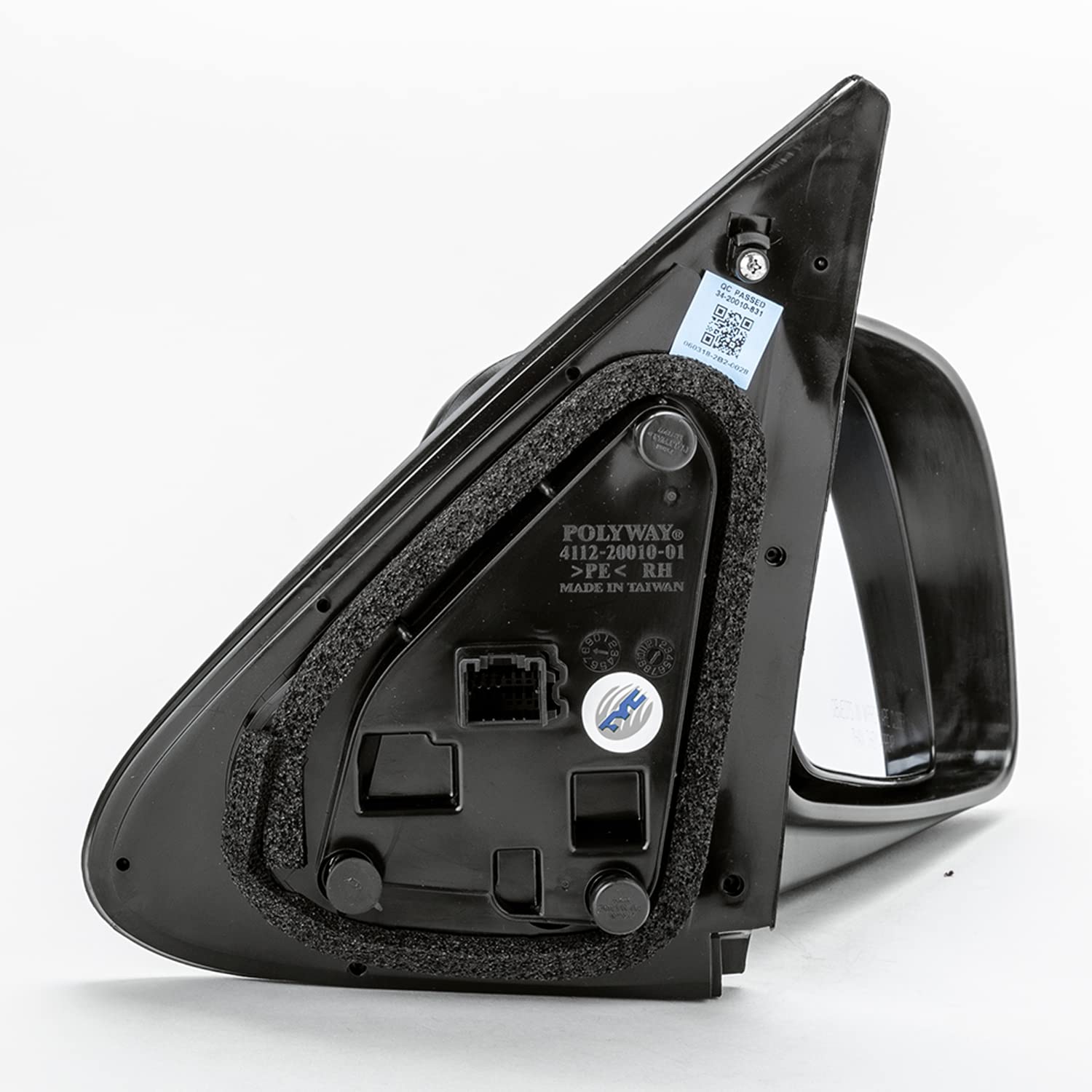 Hyundai Santa Fe TYC 7750031 Non Heated Power Replacement Passenger Side Mirror, Black